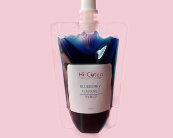 Blueberry flavoured syrup perfect for Bubble Tea, Soda Stream, Cocktails & more. Tamper-proof seal 100ml