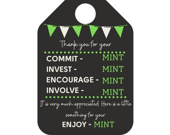 Printable Commitment Tag