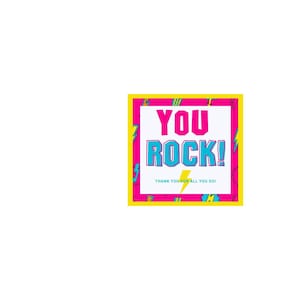 You Rock! Printable Tag