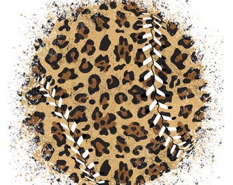 Cheetah Print Baseball PNG