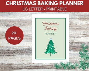 Printable Christmas Baking Planner, Holiday Organizer (PDF)