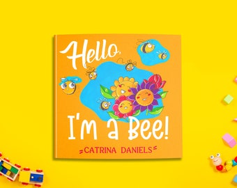 Hello, I'm a Bee Children's Book for Ages 0 - 7 + Poetry book, large text, colorful, anime