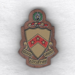 Phi Kappa Tau-- 1.5&quot; Mini Wood Crest