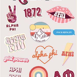 Alpha Phi - Girl Power Stickers