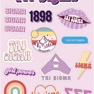 Sigma Sigma Sigma - Girl Power Stickers