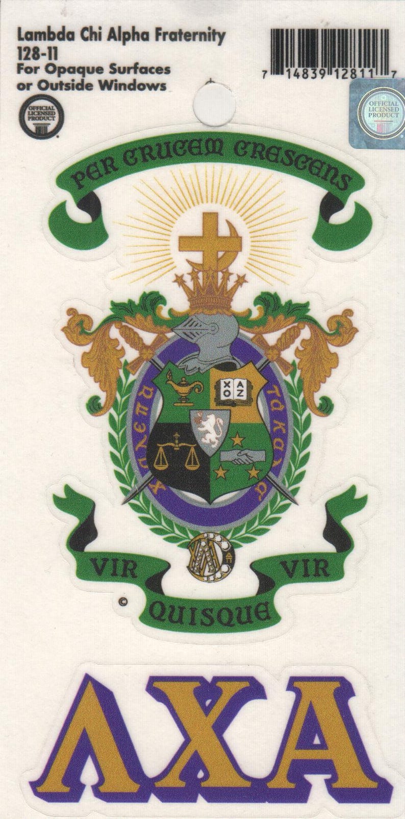 Lambda Chi Alpha - Crest Sticker - Etsy