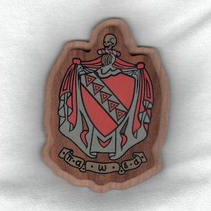 Tau Kappa Epsilon -- 4&quot; Double Layer Wooden Crest
