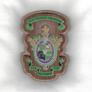 Lambda Chi Alpha -- 3.75&quot; Double Layer Wooden Crest