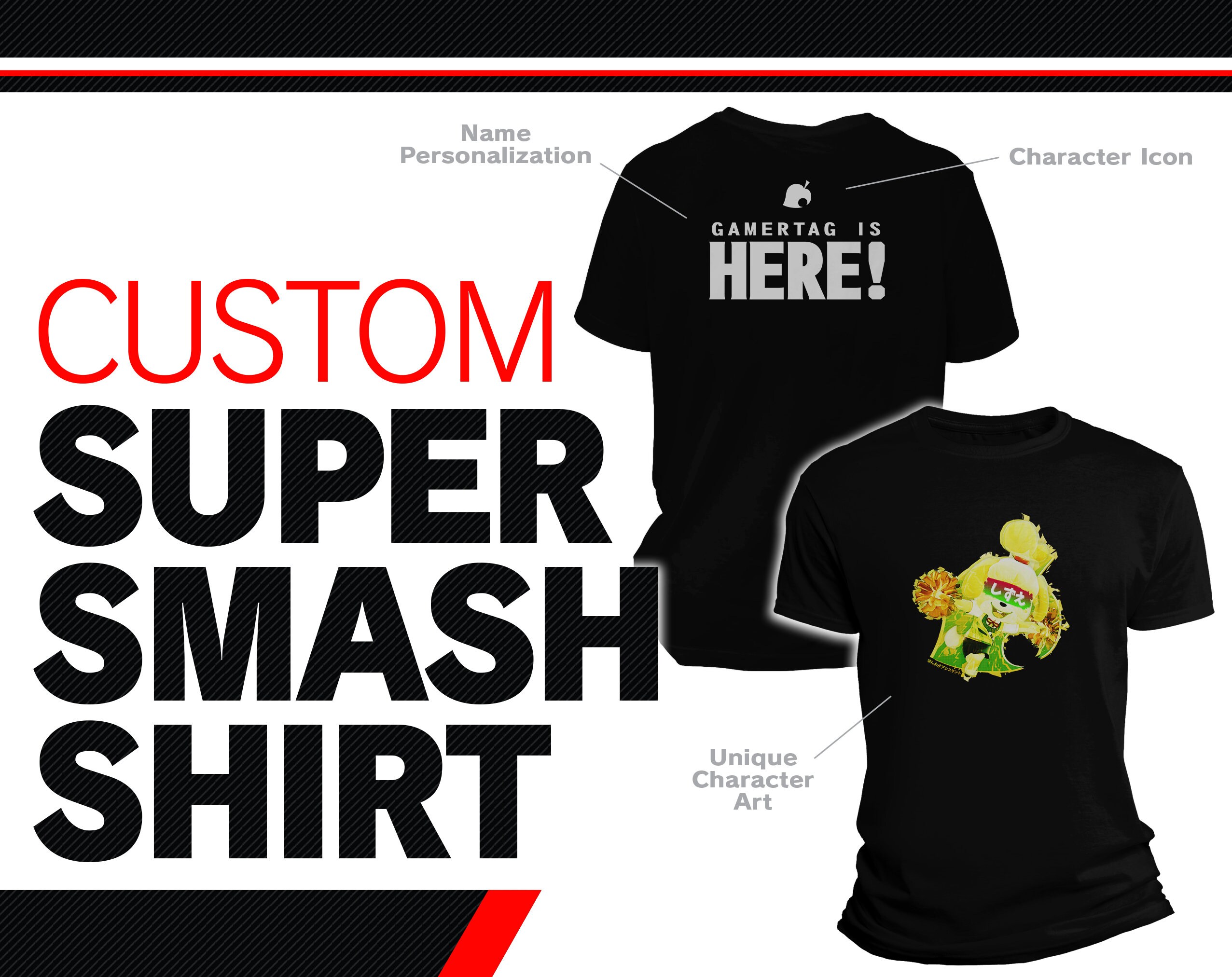 Custom Super Smash Shirt Isabelle Video Game T-shirt Smash - Etsy