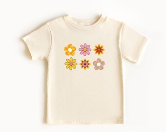Flower Toddler Shirt - Flower Shirt for Kids -  Toddler Shirt - Toddler Girls Shirt