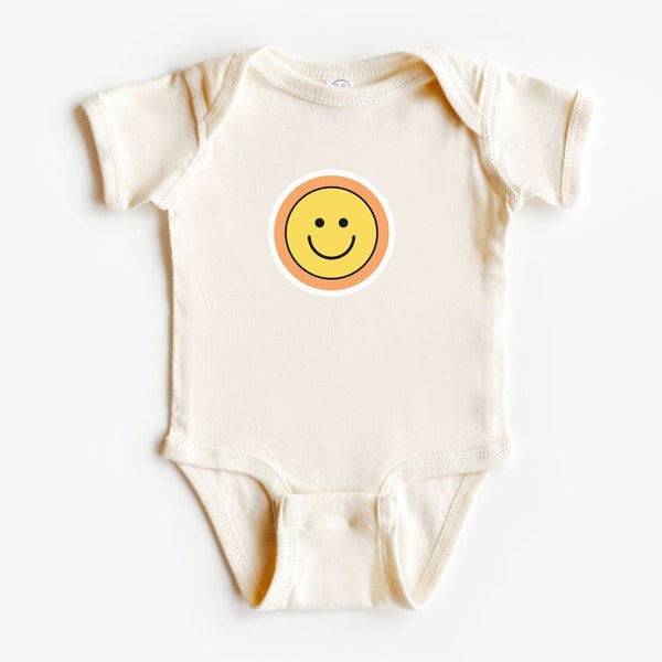 Happy Face Bodysuit, Baby Bodysuit, Baby clothes, Baby Boy Clothes, Baby Girl Clothes, Baby Boy Bodysuit, Baby Girl Bodysuit, Cute Bodysuit