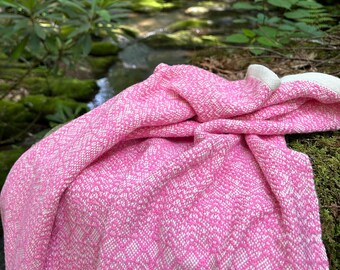 Handwoven Baby Blanket - Bubblegum