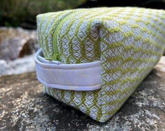 Handwoven Box Bag - Spring Moss - Lattice