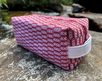 Handwoven Box Bag - Brick - Lattice