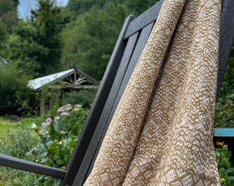 Handwoven Baby Blanket - Ginger