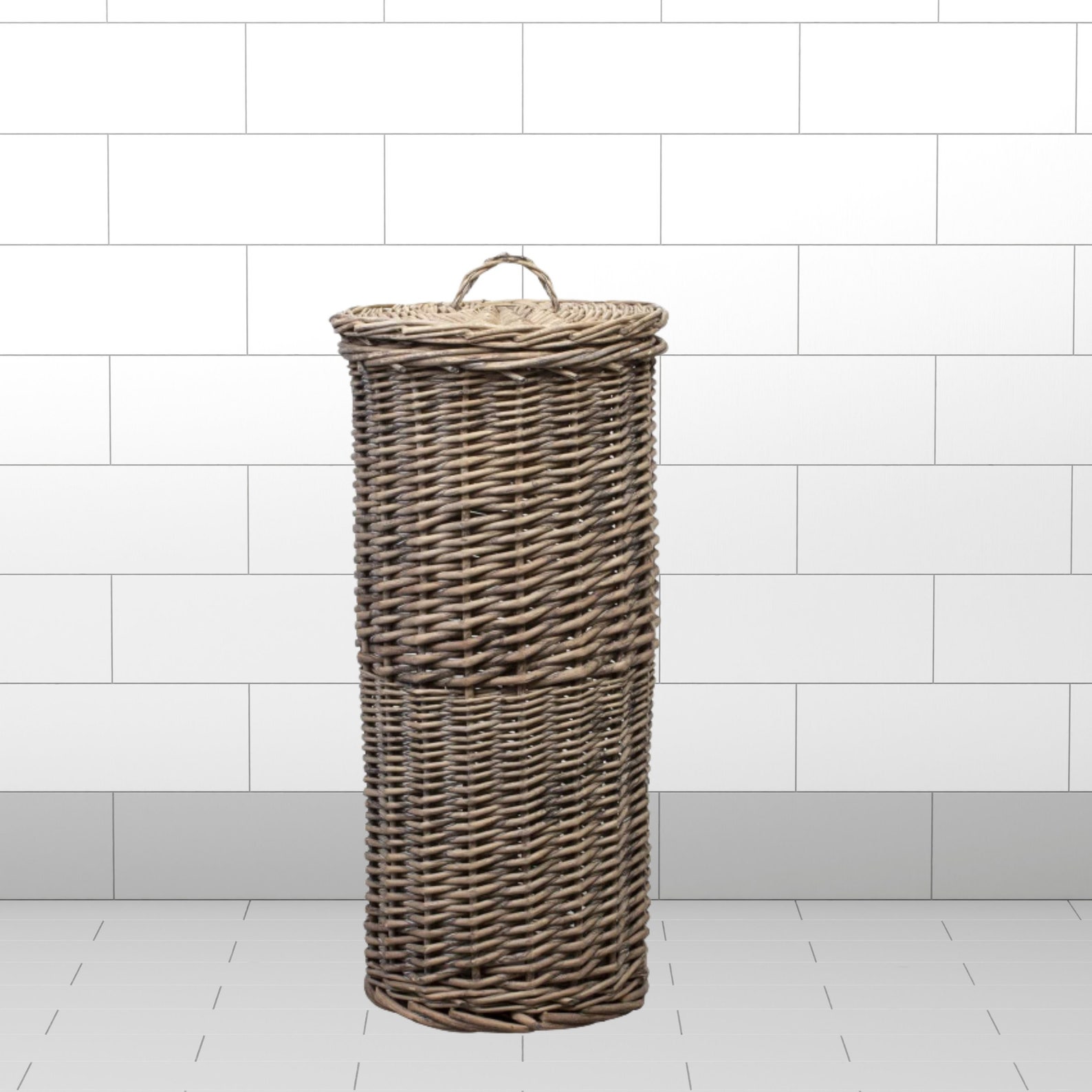 Rustic Wicker Toilet Roll Holder Natural Wicker Home Decor Etsy UK