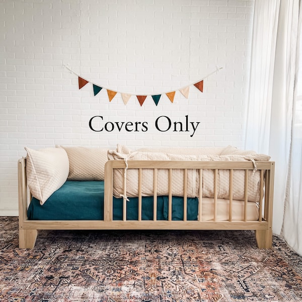 Montessori Bumper covers only! Pillow cushion covers for your toddler floor bed