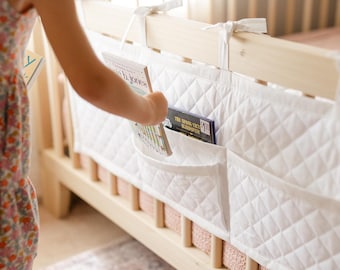 Montessori Floor Bed Book Caddy and Organizer