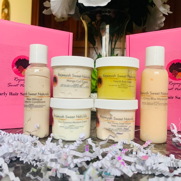 Curly Hair Products Samples, Gift Box