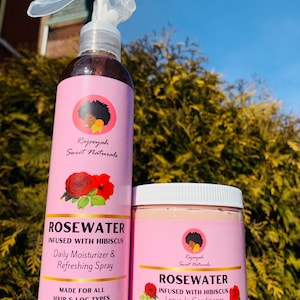 Rosewater Hair Spray, Leave In Conditioner Bundle, Gift Set