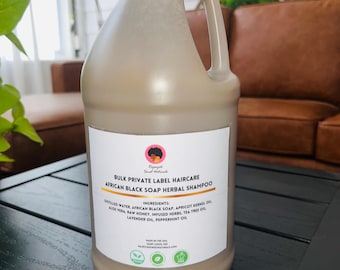 Groothandel Afrikaanse kruidenshampoo zwarte zeep | 64 oz halve gallon
