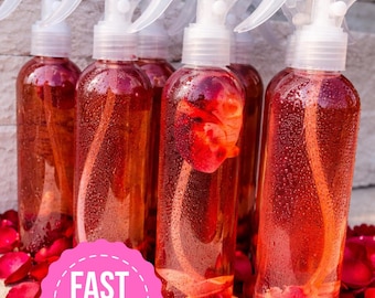 Rosewater Hibiscus Aloe Moisturizer Spray, Skin, Hair Locs,