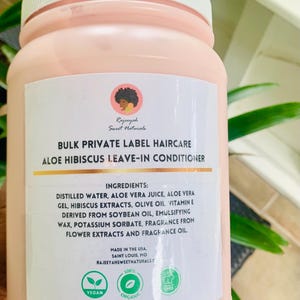 Odżywka bez spłukiwania hurtowa | Marka własna | Hibiskus | Pół galona | Galon