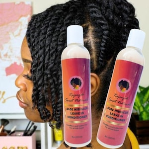 Curly Hair Leave In Conditioner, Hibiscus, Aloe Vera, Natural hair products