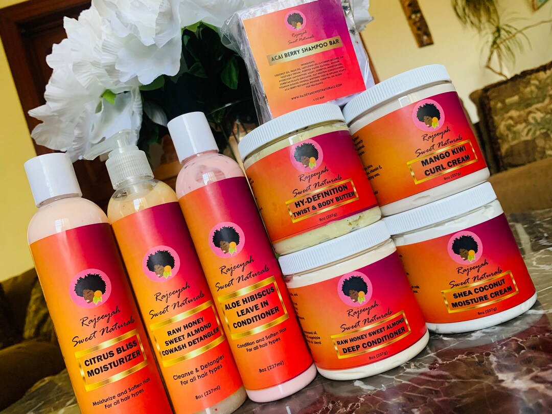 Curly Hair Products Gift Box Etsy