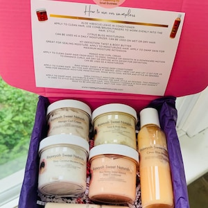 Curly Hair Products Samples, Gift Box, Natural, organic