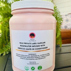 Wholesale Rosewater Leave-In Conditioner, Private Label, Half Gallon