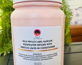Wholesale Rosewater Leave-In Conditioner, Private Label, Half Gallon