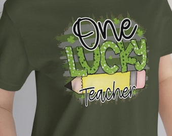 Camisa do professor da sorte, camisa feminina do St. Patrick, camiseta do professor St.