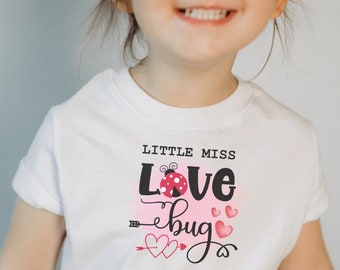 Valentine Kids Tee, Kids Love Bug Tee, Valentine t-shirt