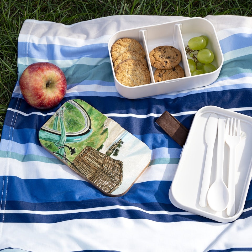 Beach Cruiser Bento, Bento Box, Lunch Box, Snack Box sold by Emily