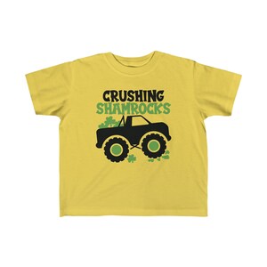Toddler St. Patrick&#39;s Day Tee, Toddler Monster Truck Tee, St. Patty&#39;s Tee Shirt, Shamrock Toddler Tee