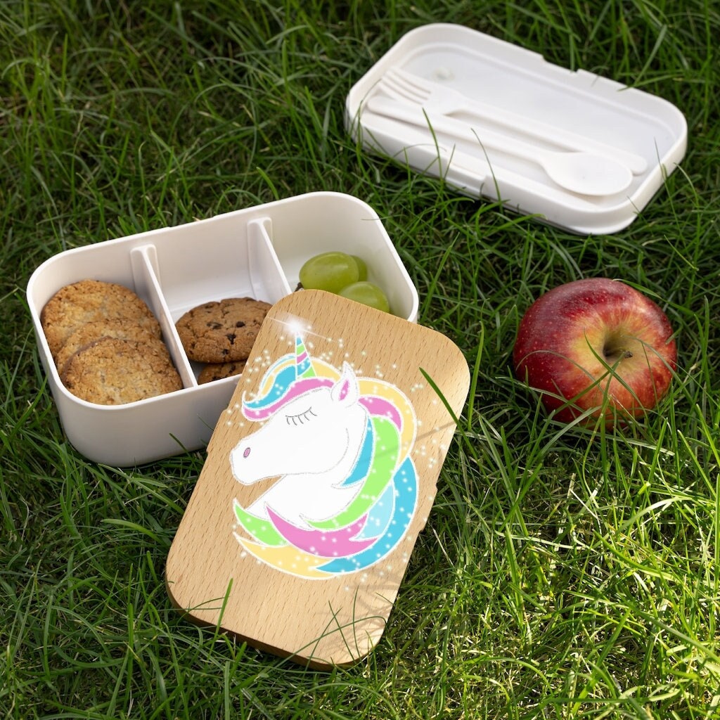 Caperci Dinosaur Bento Lunch Box for Kids - Unicorn