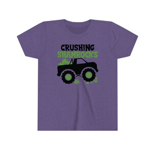 St. Patrick&#39;s Kids Tee, Kids Monster Truck Tee, Kids Shamrock Shirt