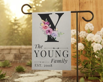 Custom Family Garden Flag, Garden & House Banner