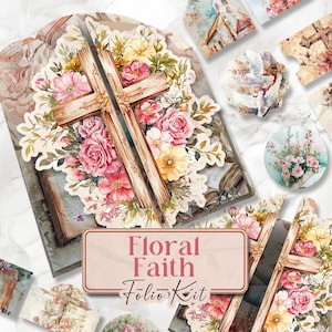 Folio Folio Journal Folio Floral Folio Kit Folio Pages Imprimables Folio Chrétien Pages Imprimables Folio Kit Papier Scrapbooking [VF117]