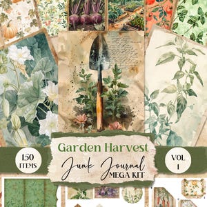 Kit de carnets de jardinage indésirable Journal technique mixte de légumes indésirables Folio jardin éphémères Kit de carnet de jardinage indésirable folio végétarien Journal indésirable [VF185]