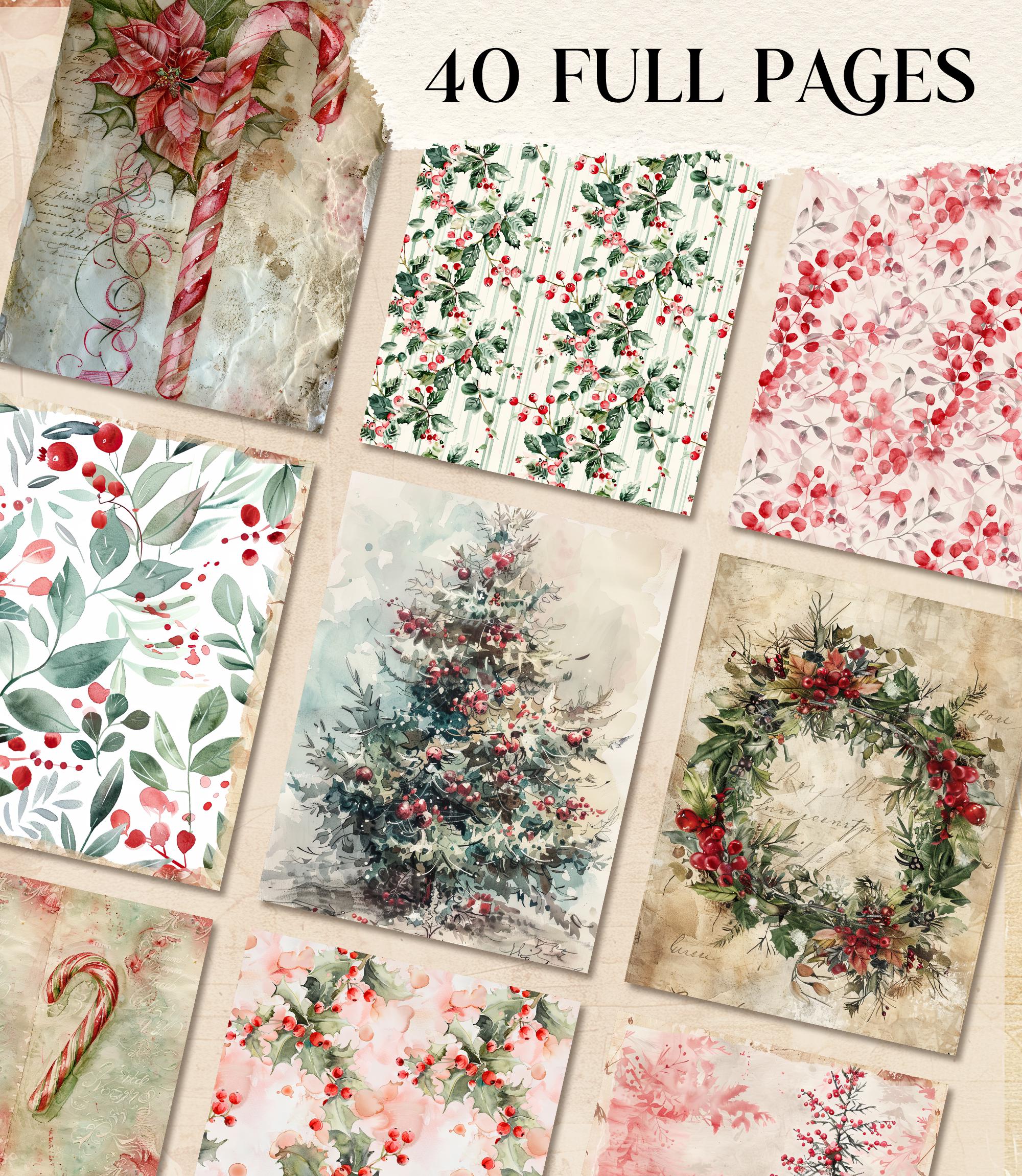 Christmas Junk Journal Kit Printable Holiday Junk Journal Christmas ...