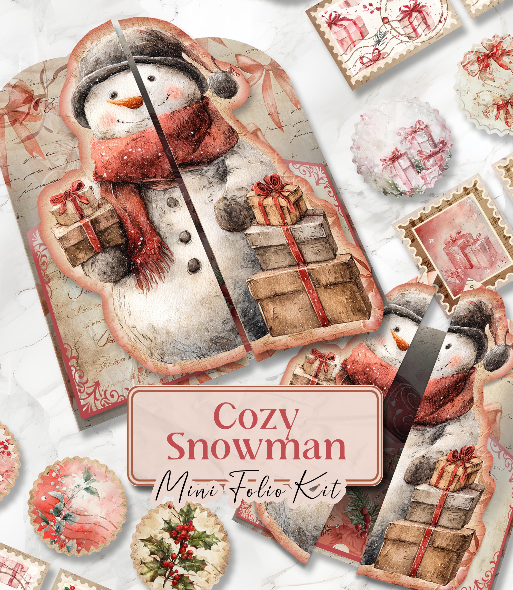 Weihnachten Junk Journal Kit Weihnachten Folio Junk Journal Kit Printable Weihnachten Geschenk Folio Seiten Weihnachten Urlaub Xmas Folio Kit [VF230]