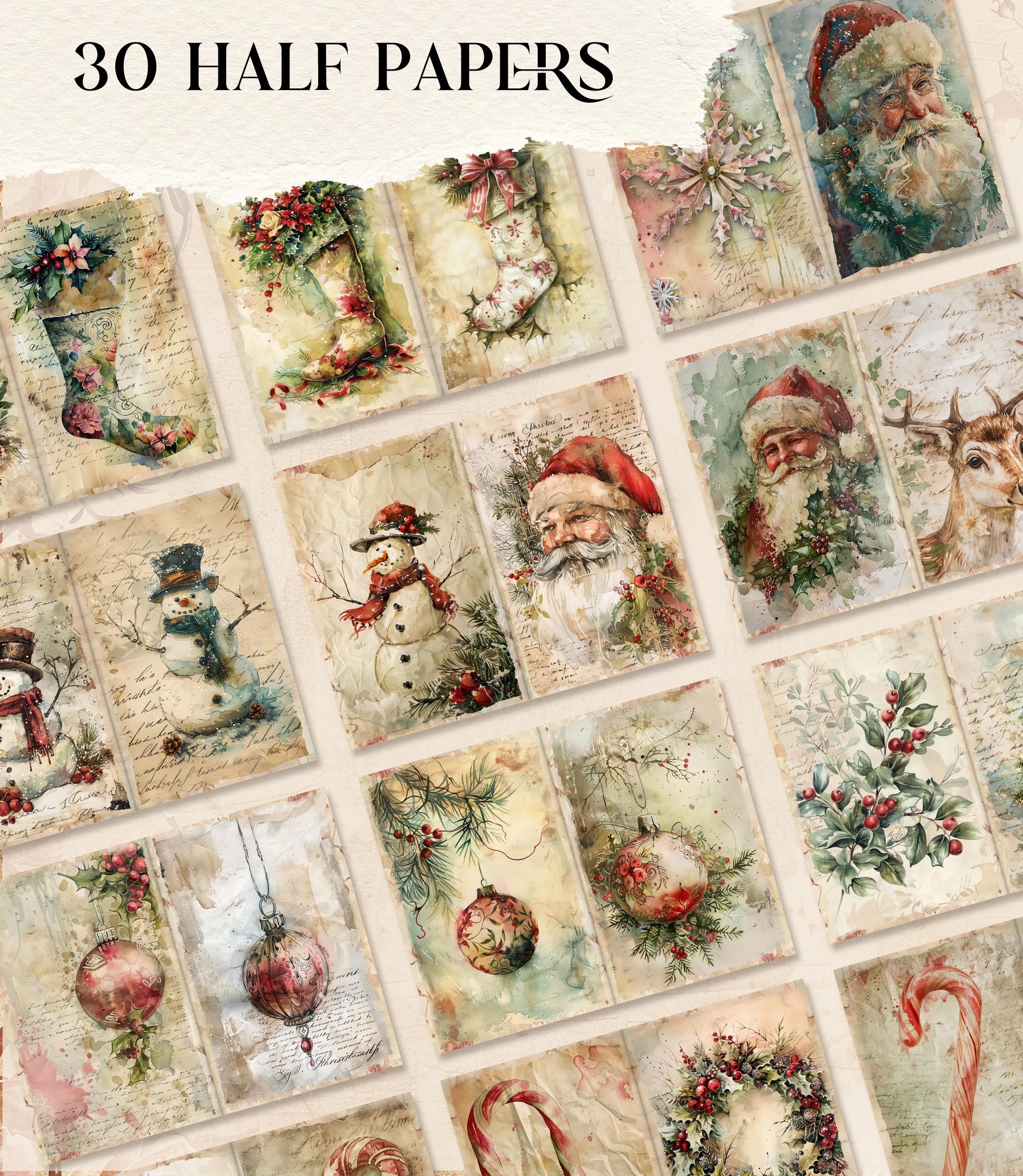Christmas Junk Journal Kit Printable Holiday Junk Journal Christmas ...