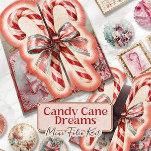 Christmas Junk Journal Kit Christmas Folio Junk Journal Kit Printable Christmas Gift Folio Pages Xmas Holiday Xmas Folio Kit [VF229]