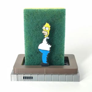 Homer Simpson Sponge Holder | The Simpsons Bush Meme | Functional Kitchen Accessory | Perfect for Simpsons Fans