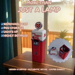 Juggernog Perk Maschinen-Lampe: COD Zombies Schreibtisch Organizer mit versteckter Stifthalterung