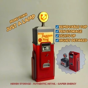 Kalter Krieg Juggernog Lampe: COD Zombies Perk Machine Replik mit Versteckter Stiftaufbewahrung