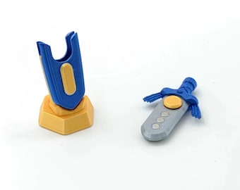 The Legend of Zelda Master Sword, 3D Printed cute Master Sword, Mini Zelda Master Sword, Fidget Spinner