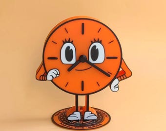 Miss Minutes Loki Clock - Marvel-Inspired Wall and Desk clock, TVA Time Variance Authority Wall for MCU Fans, Christmas Gifts